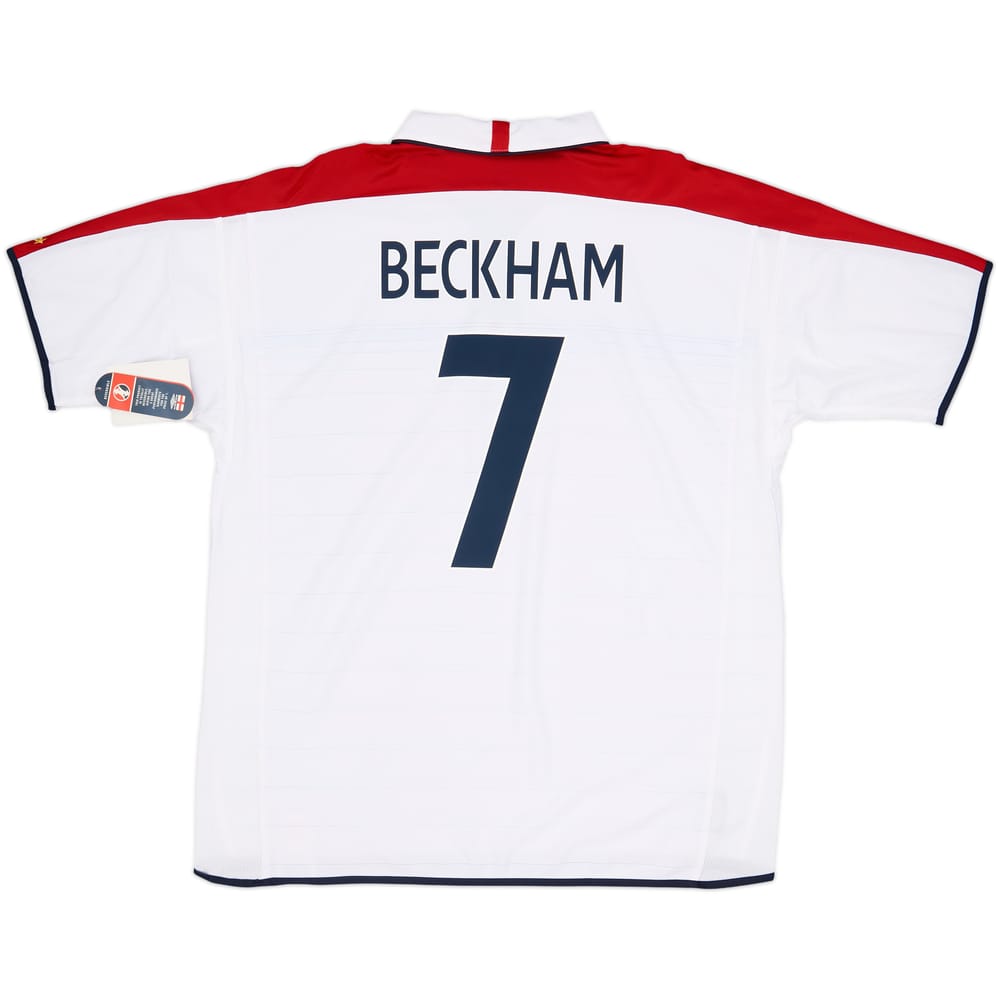 2003-05 England Home Shirt Beckham #7 (XXL)