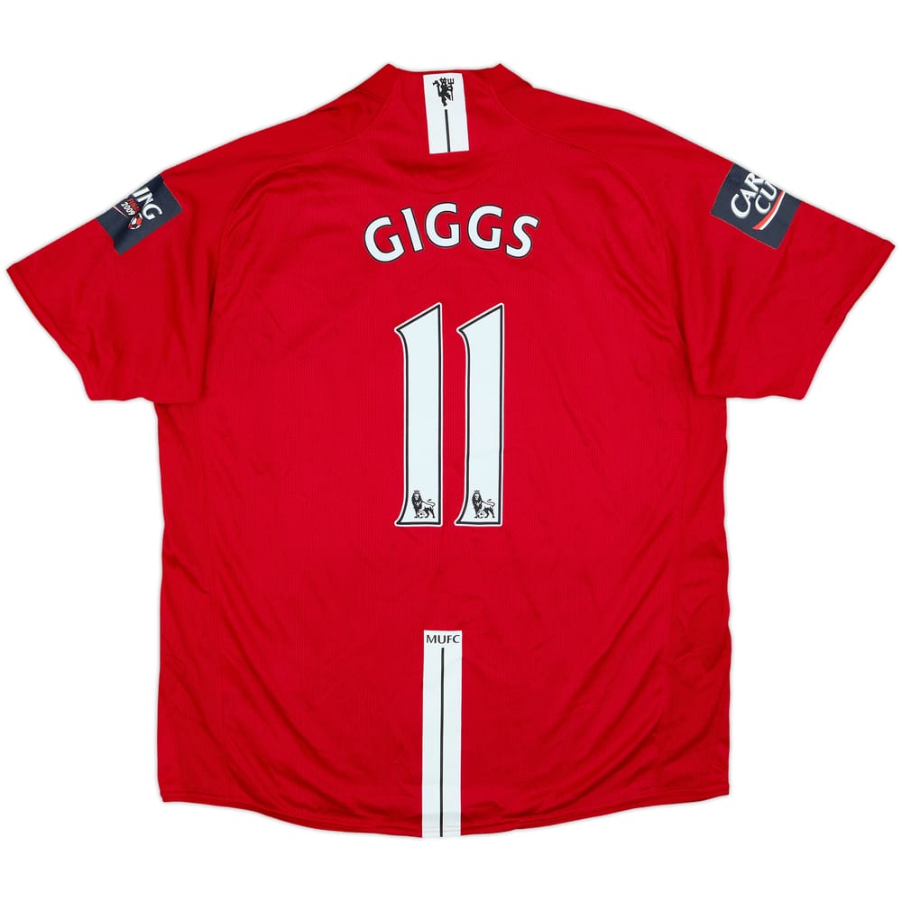 2007-09 Manchester United Home Shirt Giggs #11 - 10/10 - (XL)