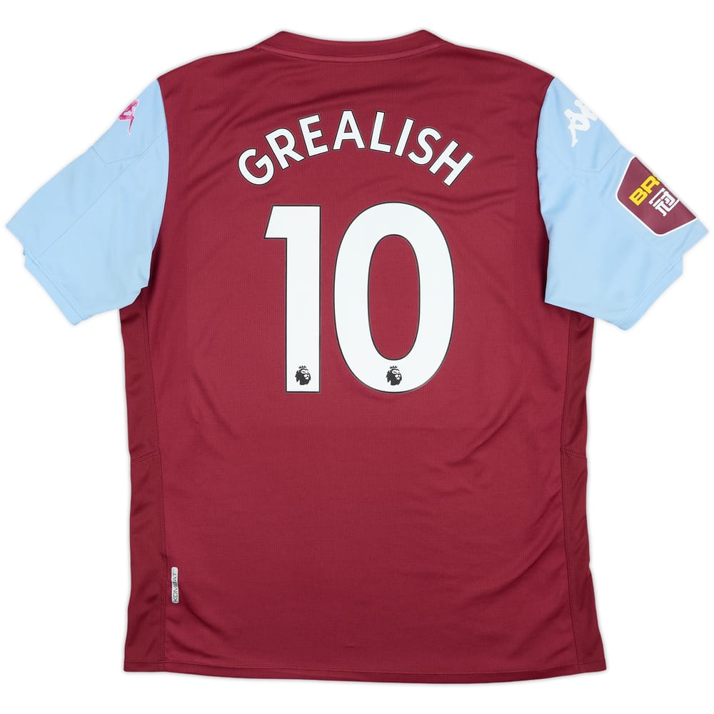 2019-20 Aston Villa Home Shirt Grealish #10 - 6/10 - (XL)