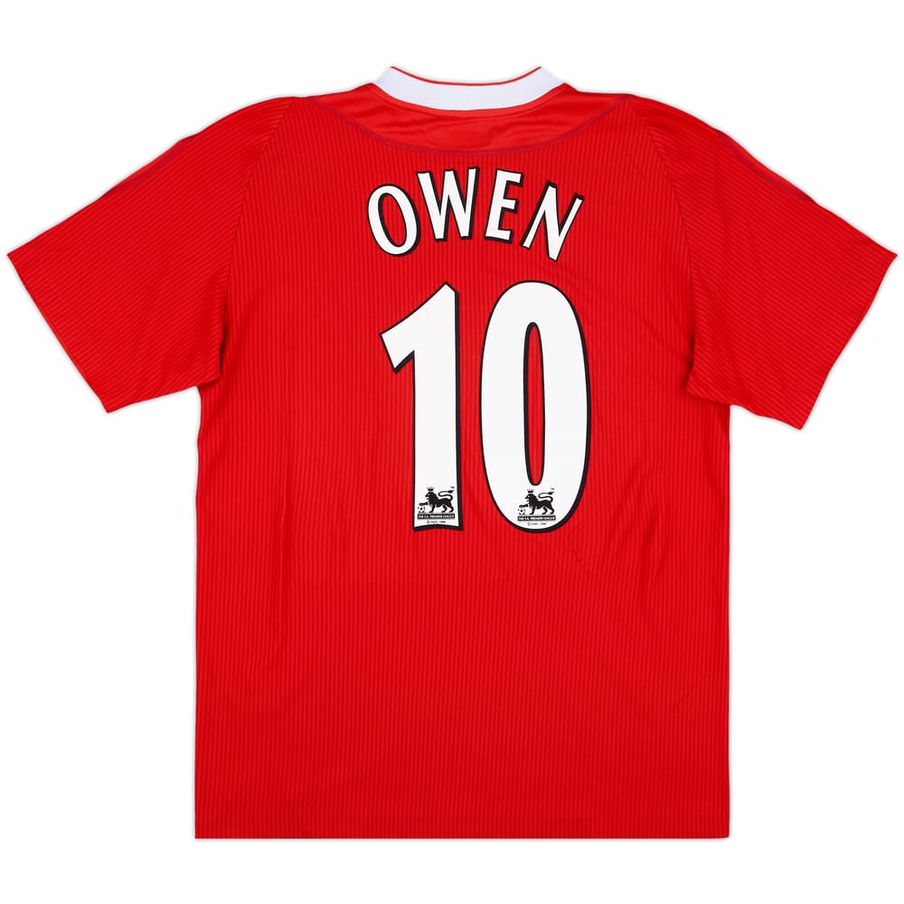 2002-04 Liverpool Home Shirt Owen #10 - 9/10 - (M)