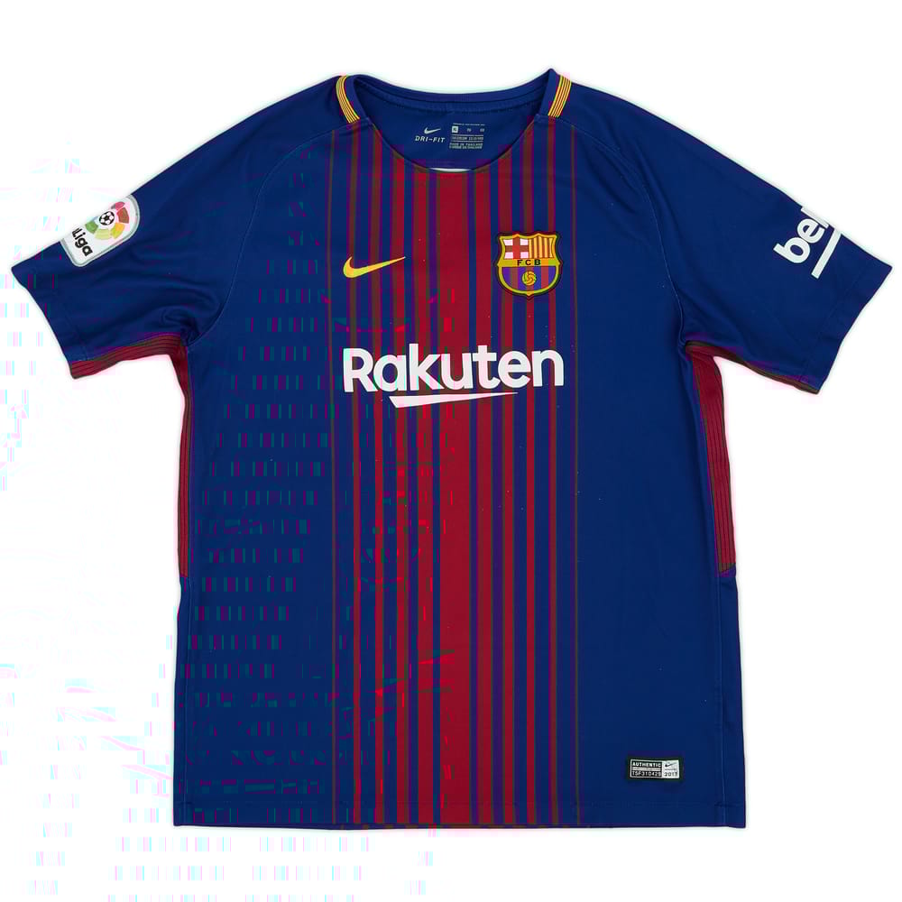 2017-18 Barcelona Home Shirt - 6/10 - (XL.Boys)