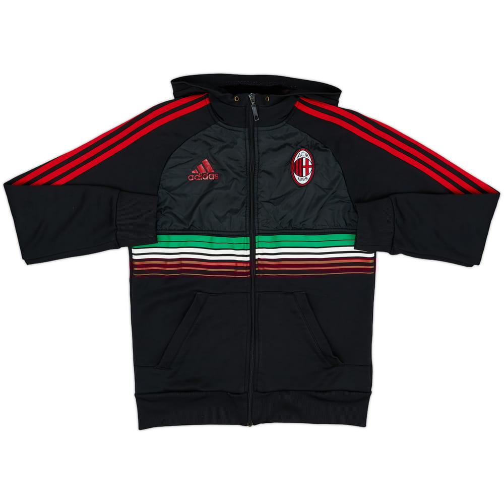 2011-12 AC Milan adidas Hooded Track Jacket - 8/10 - (S)