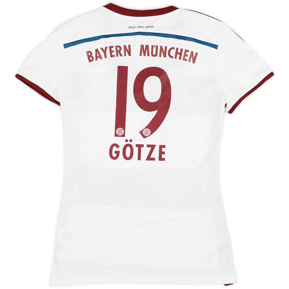 2014-15 Bayern Munich Women Away Shirt Gotze #19 - 8/10 - (Women's M)