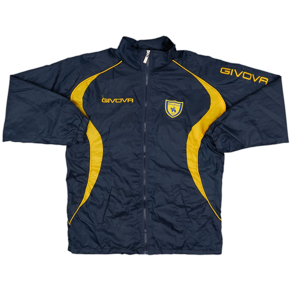 2009-10 Chievo Verona Givova Hooded Rain Jacket - 7/10 - (XS)