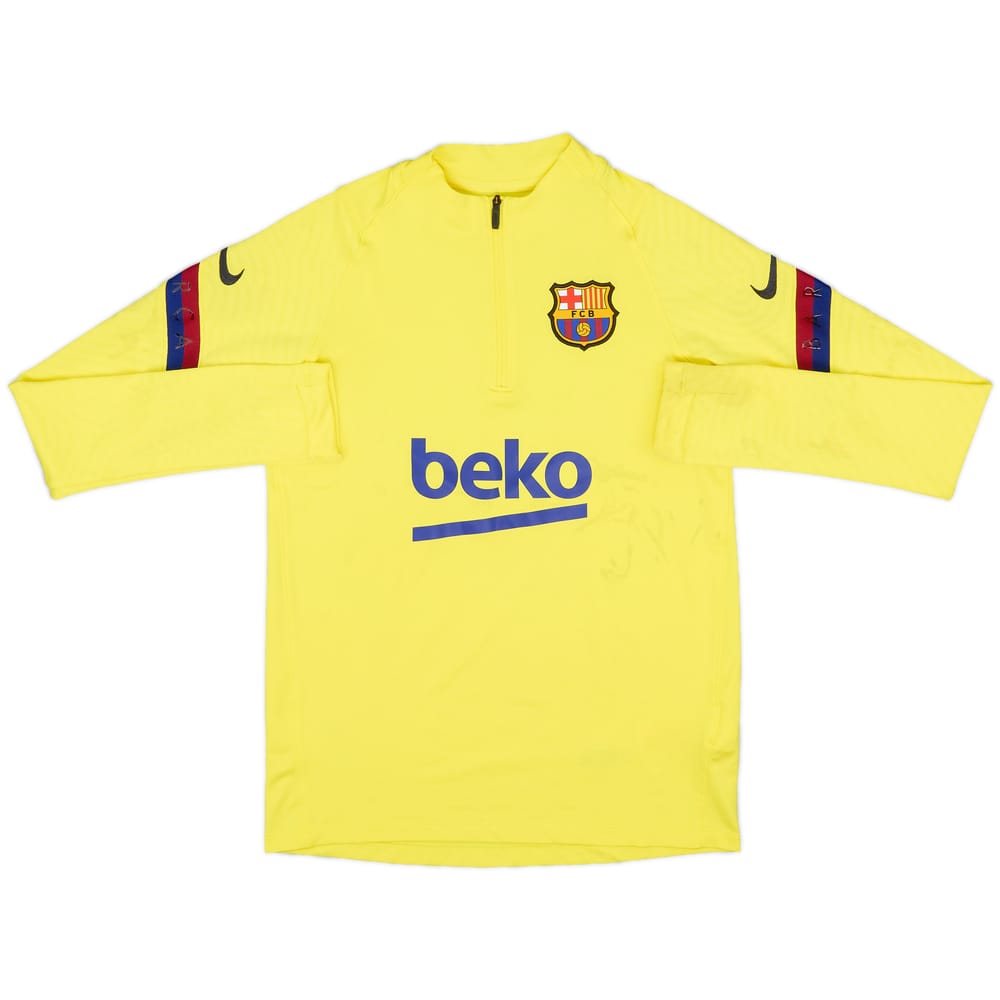 2020-21 Barcelona Nike 1/4 Zip Training Top - 5/10 - (L.Boys)
