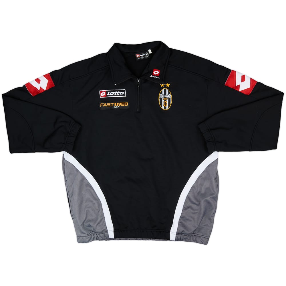 2001-02 Juventus Lotto 1/4 Zip Drill Top - 8/10 - (XL)
