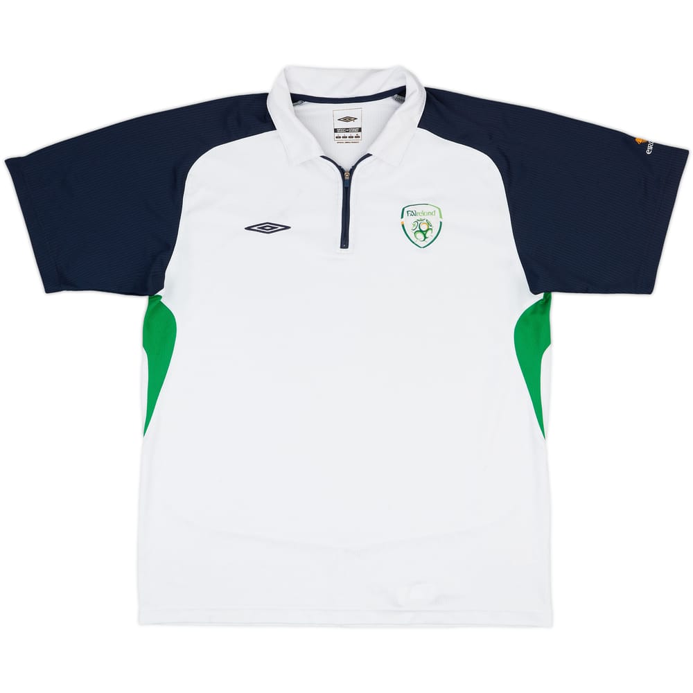 2008-09 Ireland Umbro 1/4 Zip Polo Shirt - 7/10 - (L)