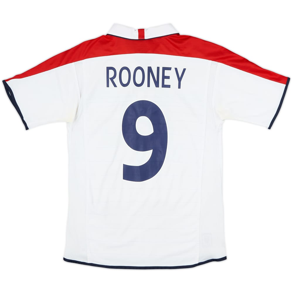 2003-05 England Home Shirt Rooney #9 - 6/10 - (S)