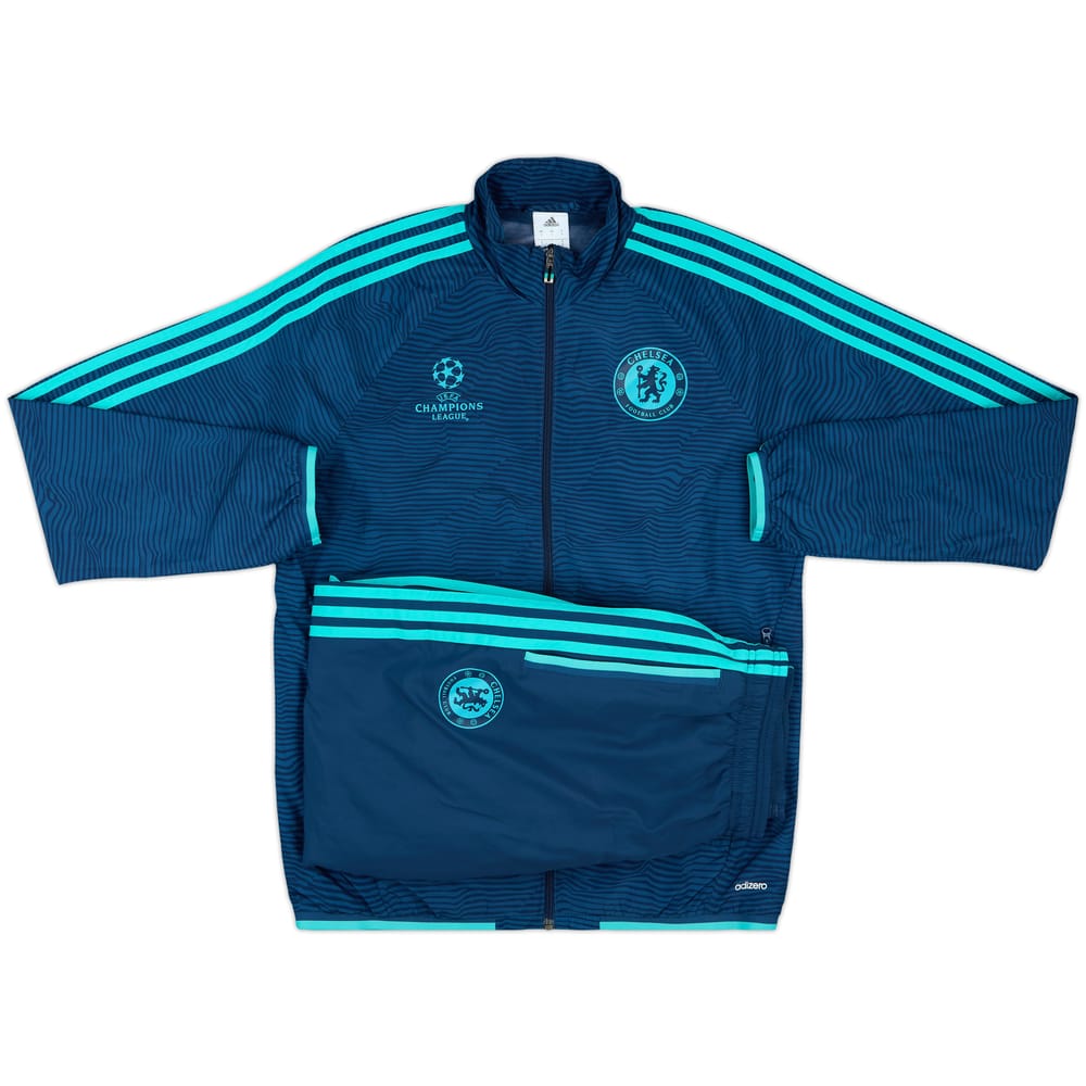 2015-16 Chelsea adidas CL Tracksuit - 9/10 - (S)