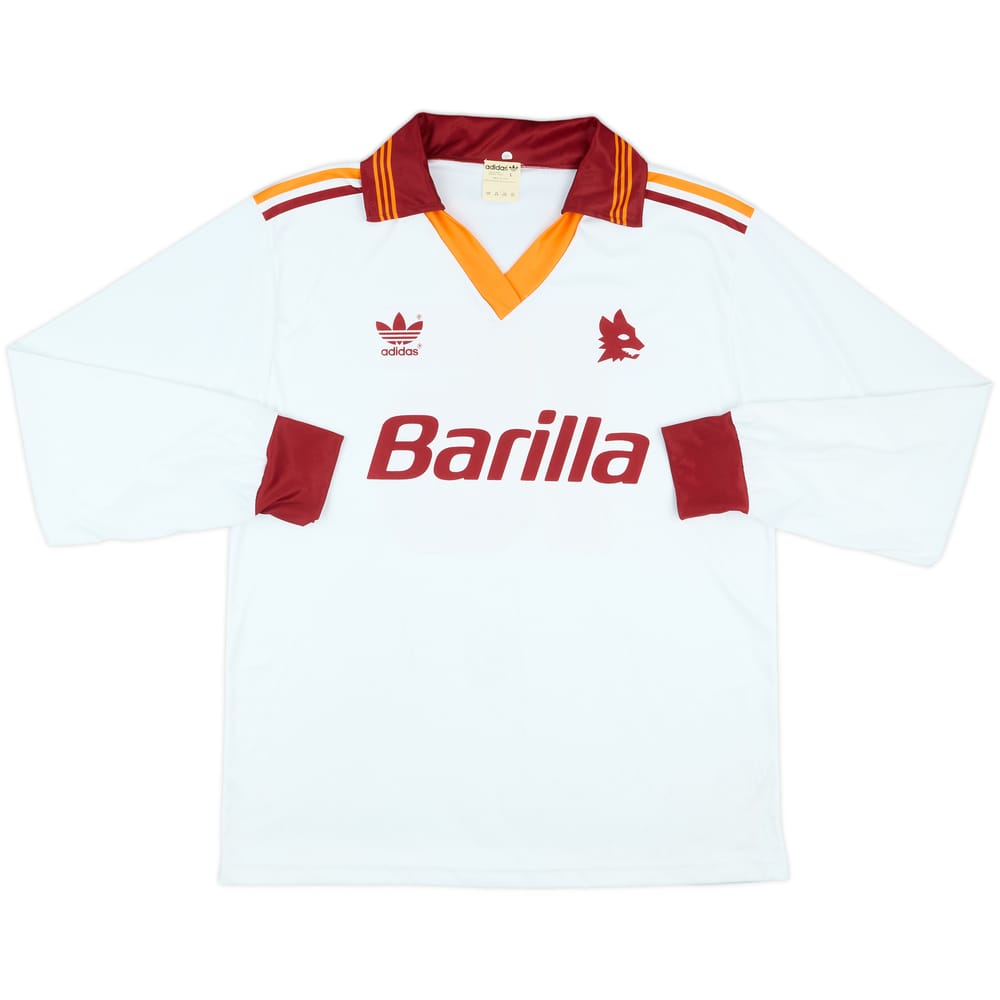 1992-93 Roma Match Issue Away L/S Shirt #15