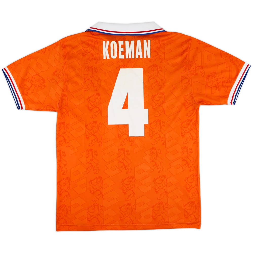 1994 Netherlands Home Shirt Koeman #4 - 8/10 - (L)