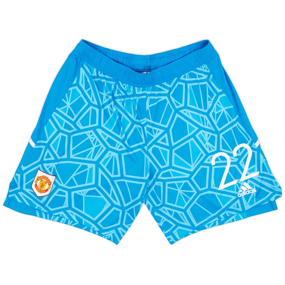 2022-23 Manchester United Player Issue GK Shorts #22 (Heaton) - (XL)