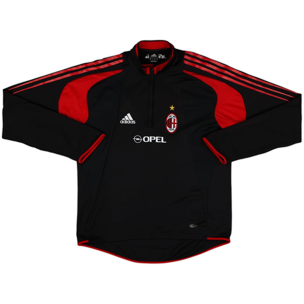 2004-05 AC Milan adidas 1/4 Zip Drill Top - 8/10 - (L)