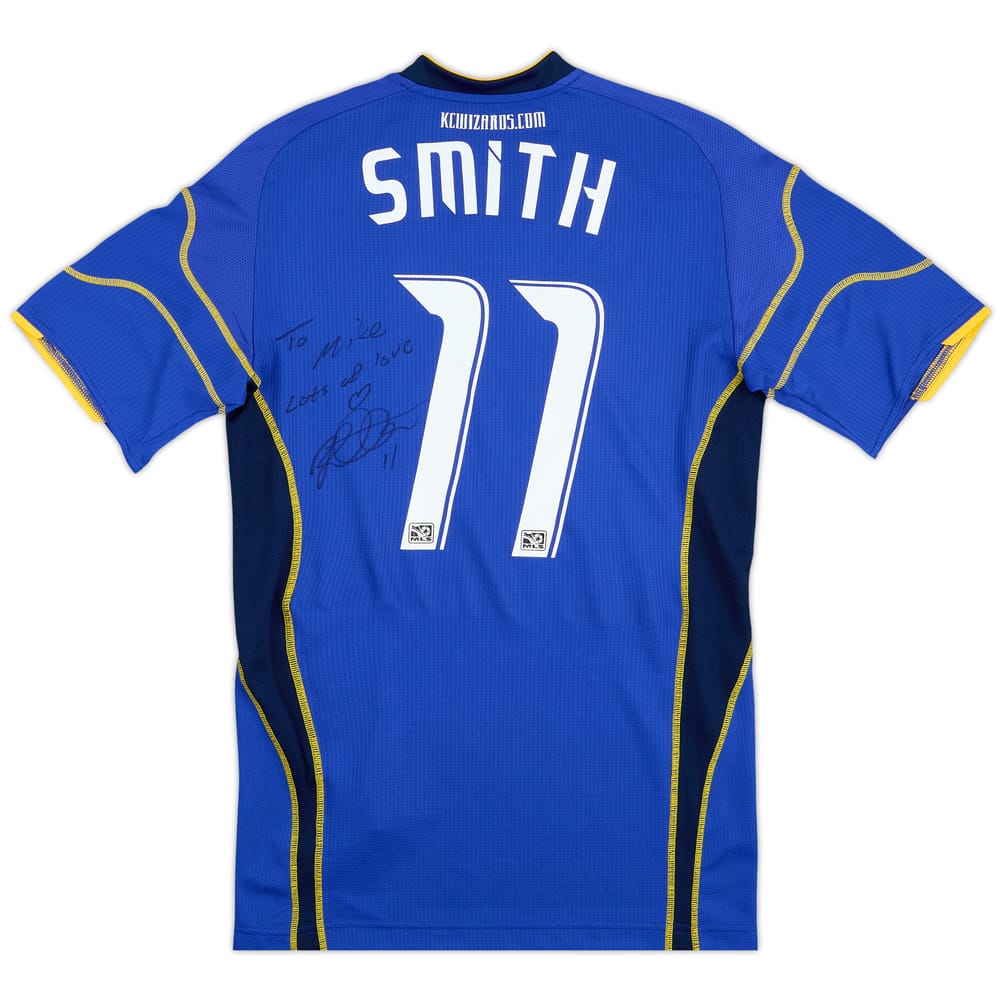 2010 Kansas City Wizards Match Issue Signed Home Shirt Smith #11
