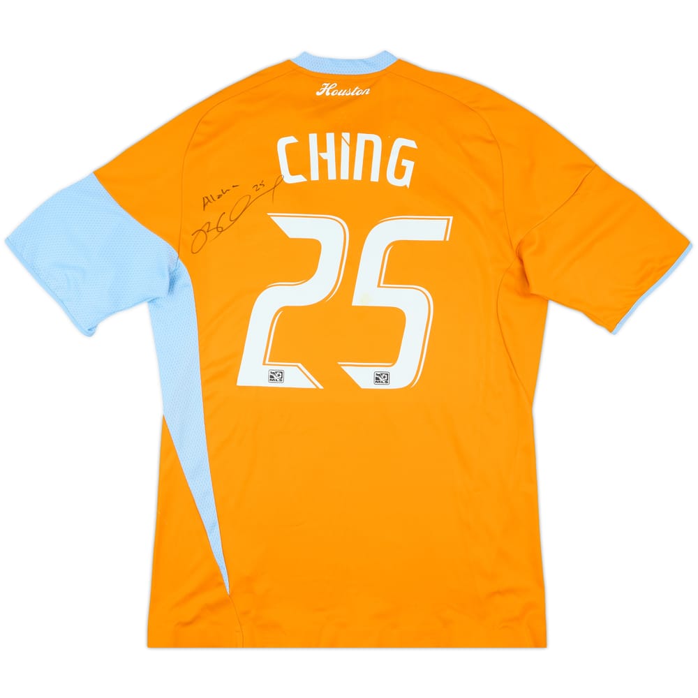 2009-10 Houston Dynamo Mach Issue Signed Home Shirt Ching #25