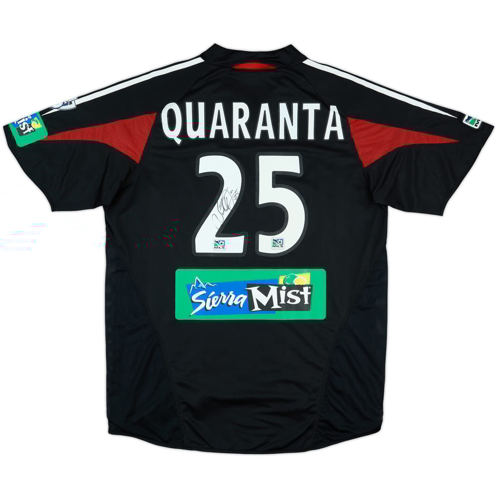 2005 DC United Match Issue Signed Home Shirt Quaranta #25
