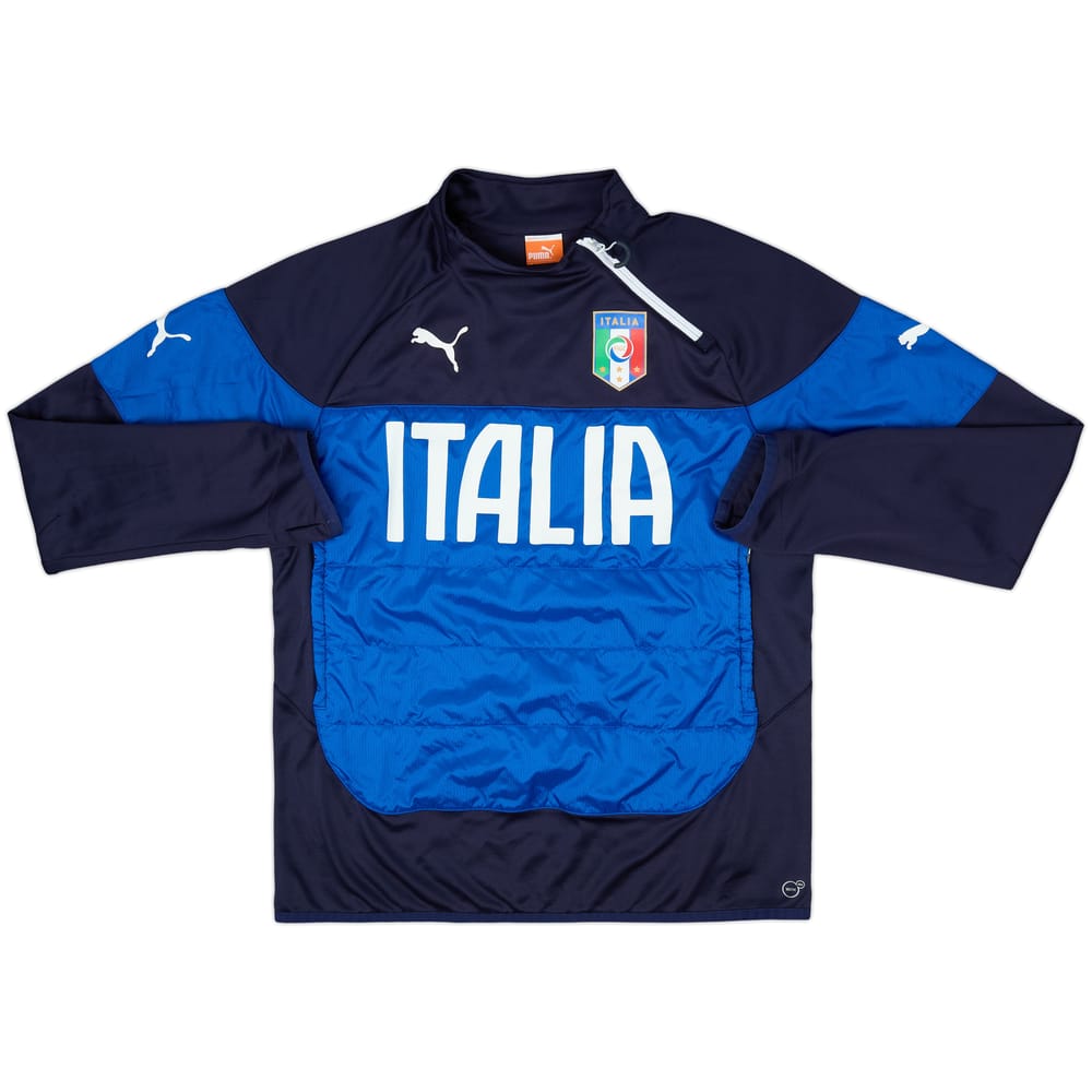 2014-15 Italy Puma 1/4 Zip Training Top - 8/10 - (L)