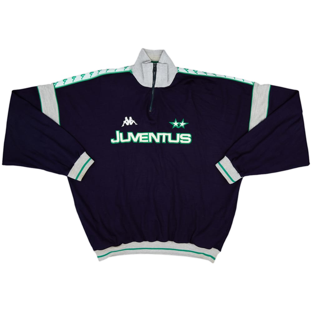 1989-90 Juventus Kappa 1/4 Zip Sweat Top - 7/10 - (XL)