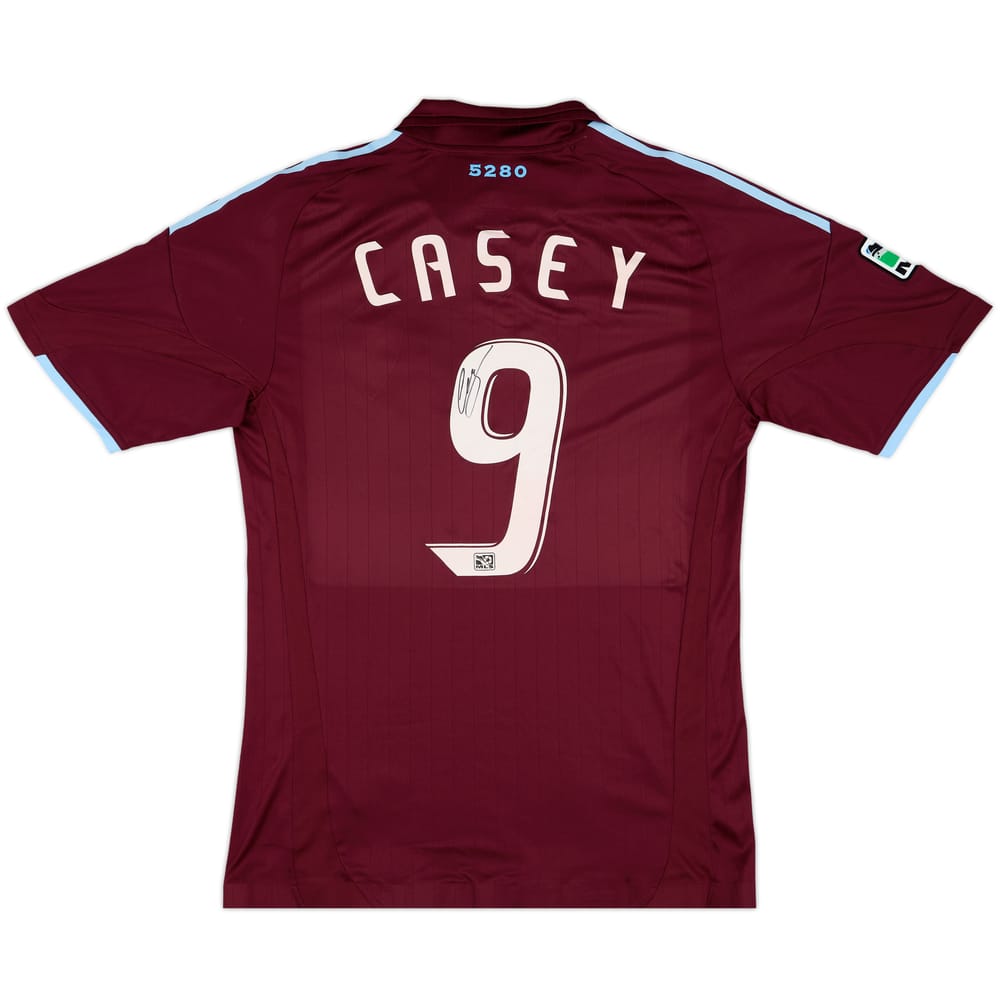 2009-10 Colorado Rapids Match Issue Signed Home Shirt Casey #9