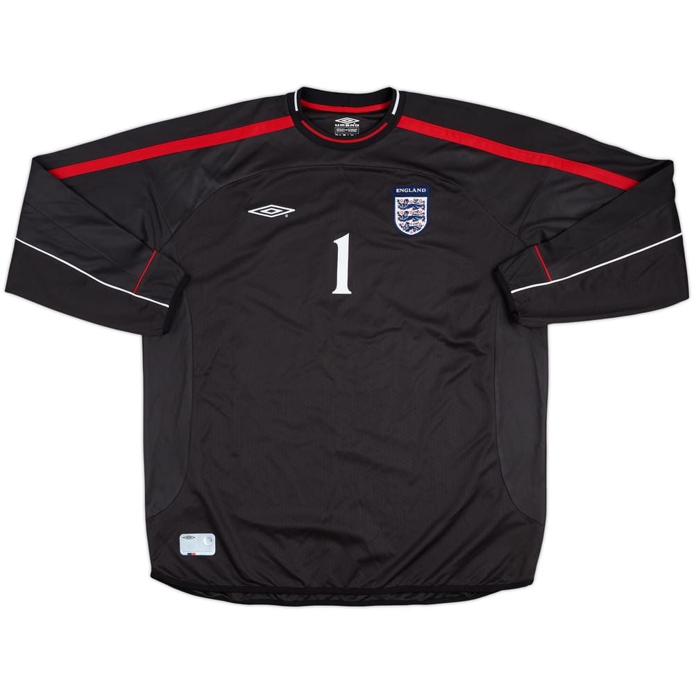 2001-02 England Match Issue GK Shirt #1 (Weaver)