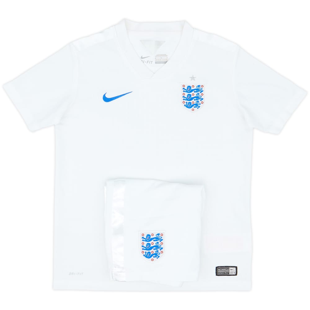 Camiseta de local de Inglaterra 2014-15 y Pantalones cortos - 7/10 - (M. Niños)