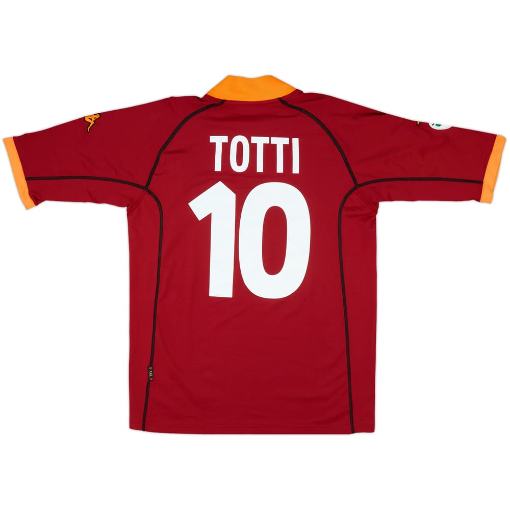 2001-02 Roma Home Shirt Totti #10 - 8/10 - (XXL)