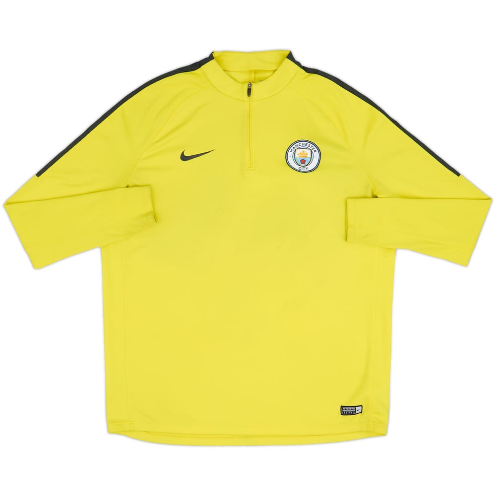 2017-18 Manchester City Nike 1/4 Zip Drill Top - 6/10 - (XXL)