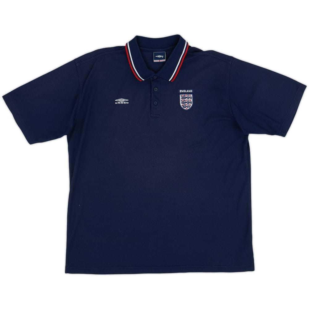 2002-03 England Umbro Polo Shirt - 9/10 - (XL)