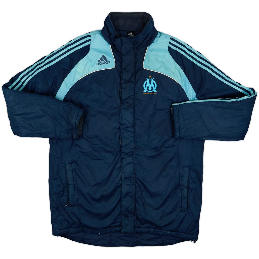 2008-09 Olympique Marseille adidas Padded Bench Coat - 5/10 - (L/XL)