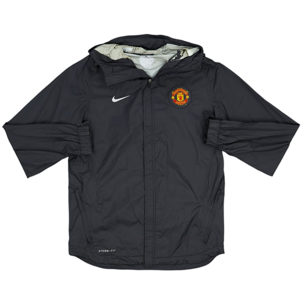 2010-11 Manchester United Nike Hooded Rain Jacket - 6/10 - (M)