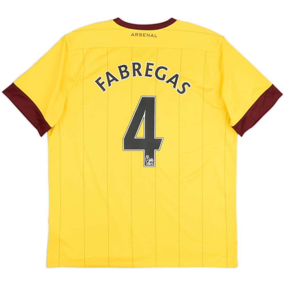 2010-13 Arsenal Away Shirt Fabregas #4 - 8/10 - (XL)