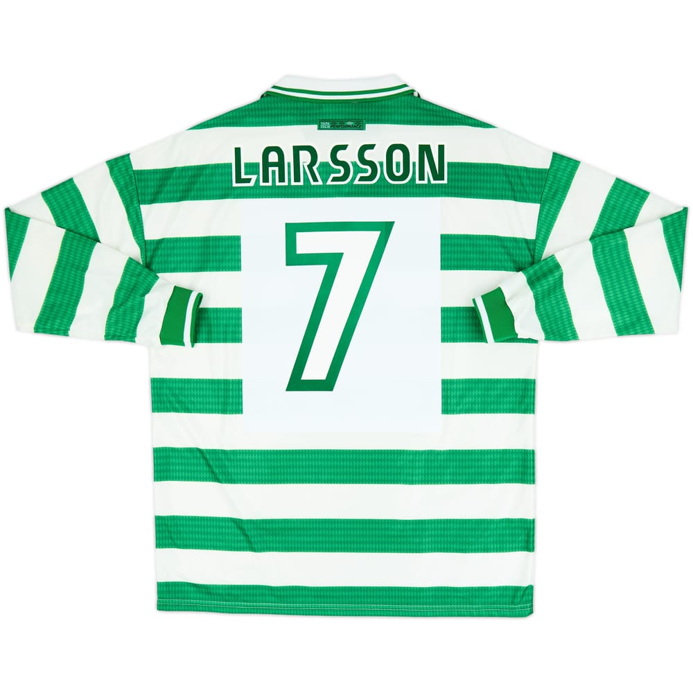 1997-99 Celtic Maillot domicile ML Larsson #7 - 10/10 - (XL)