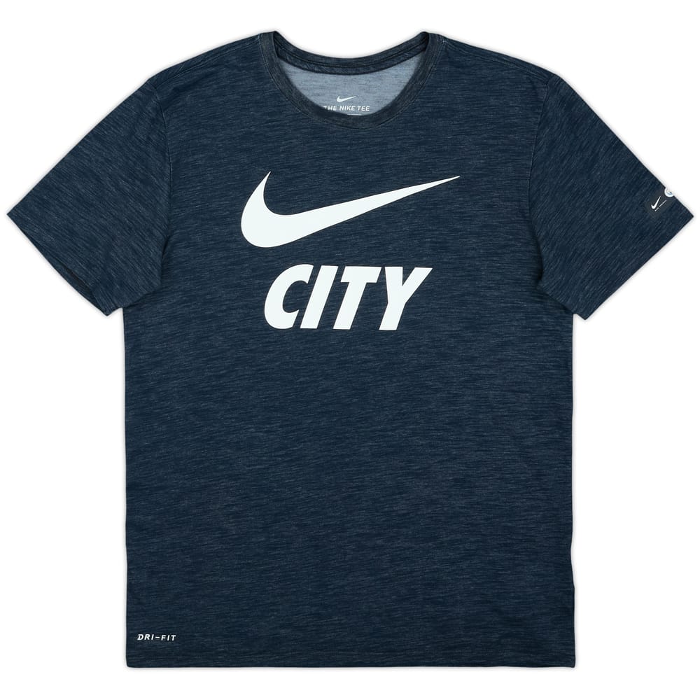 2018-19 Manchester City Nike Cotton Tee - 10/10 - (M)