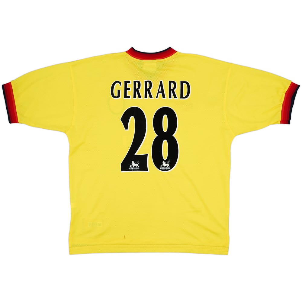 1997-99 Liverpool Away Shirt Gerrard #28 - 6/10 - (XL)