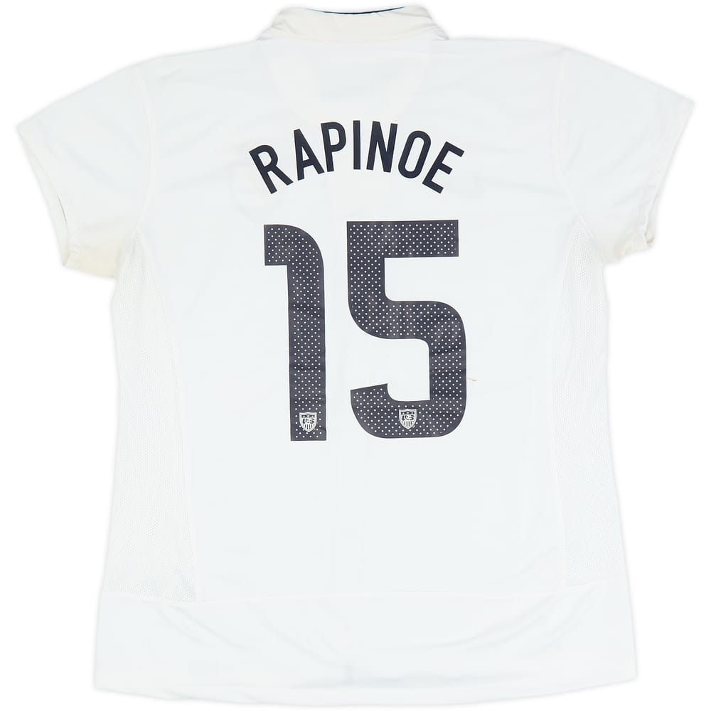 2011 USA Women's Home Shirt Rapinoe #15 - 7/10 - (Women's L)