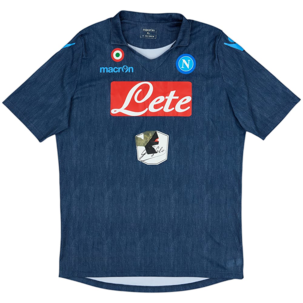 2014-15 Napoli Away Shirt - 4/10 - (XL)