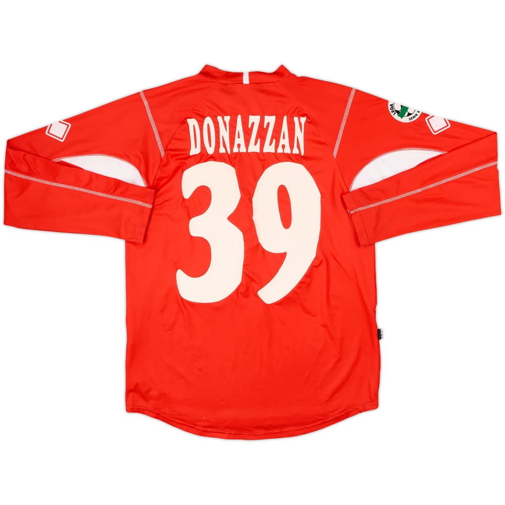 2006-07 Mantova Match Issue Away L/S Shirt Donazzan #39