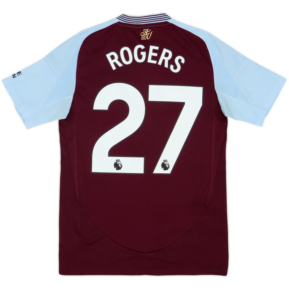 2024-25 Aston Villa Authentic Home Shirt M.Rogers #27 - 10/10 - (S)