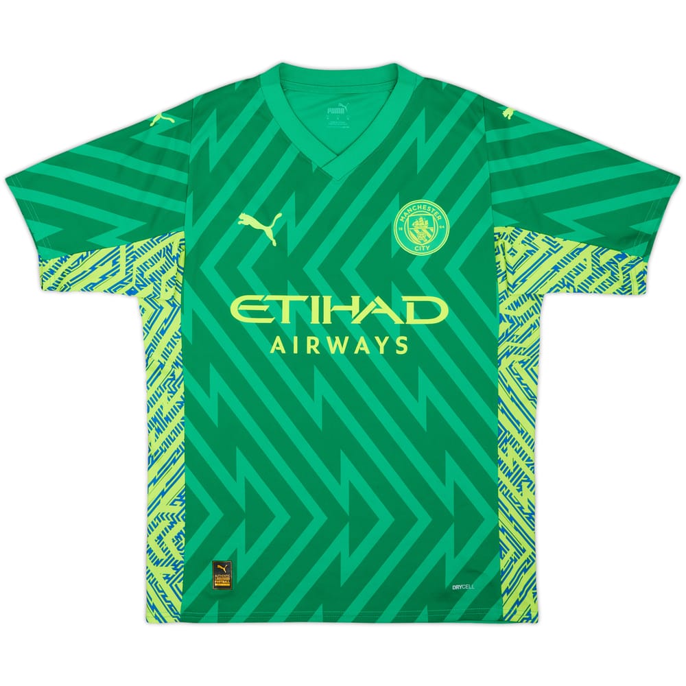 2023-24 Manchester City GK S/S Shirt - 10/10 - (M)