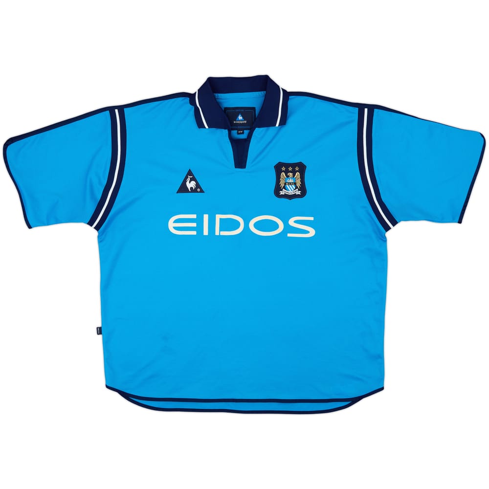 2001-02 Manchester City Home Shirt - 8/10 - (XL)