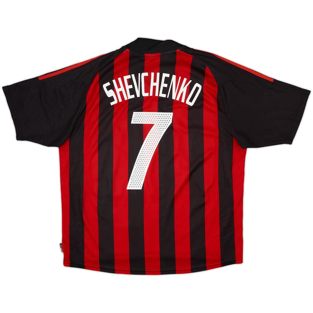2002-03 AC Milan Home Shirt Shevchenko #7 - 5/10 - (XL)