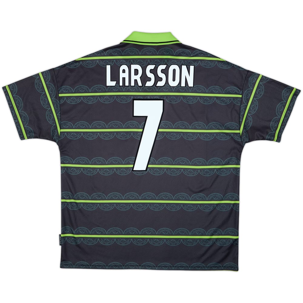 1998-99 Celtic Away Shirt Larsson #7 - 10/10 - (XXL)