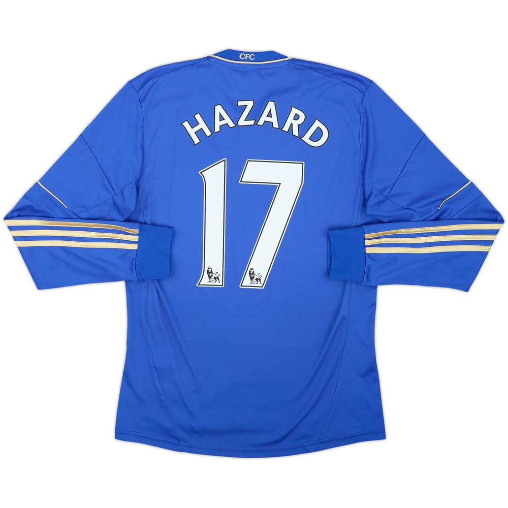 Camiseta de local de manga larga del Chelsea 2012-13 Hazard #17 - 6/10 - (S)
