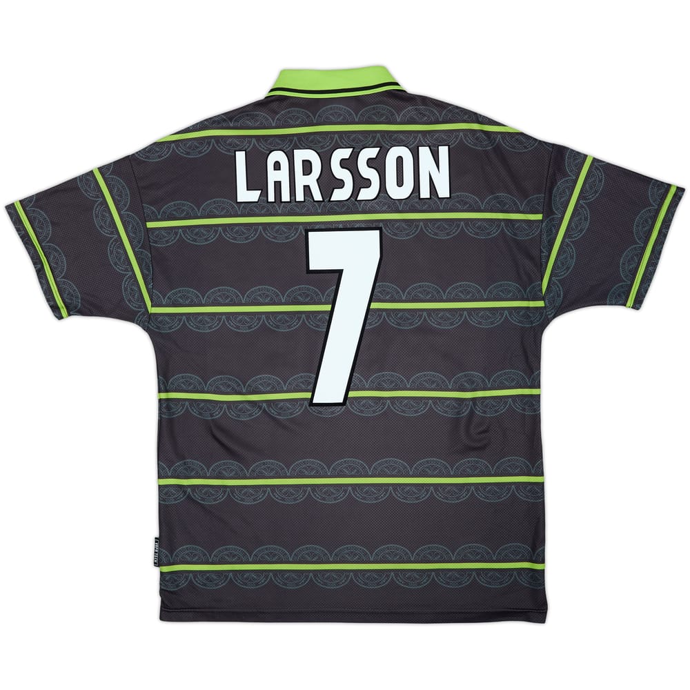 1998-99 Celtic Away Shirt Larsson #7 - 7/10 - (L)