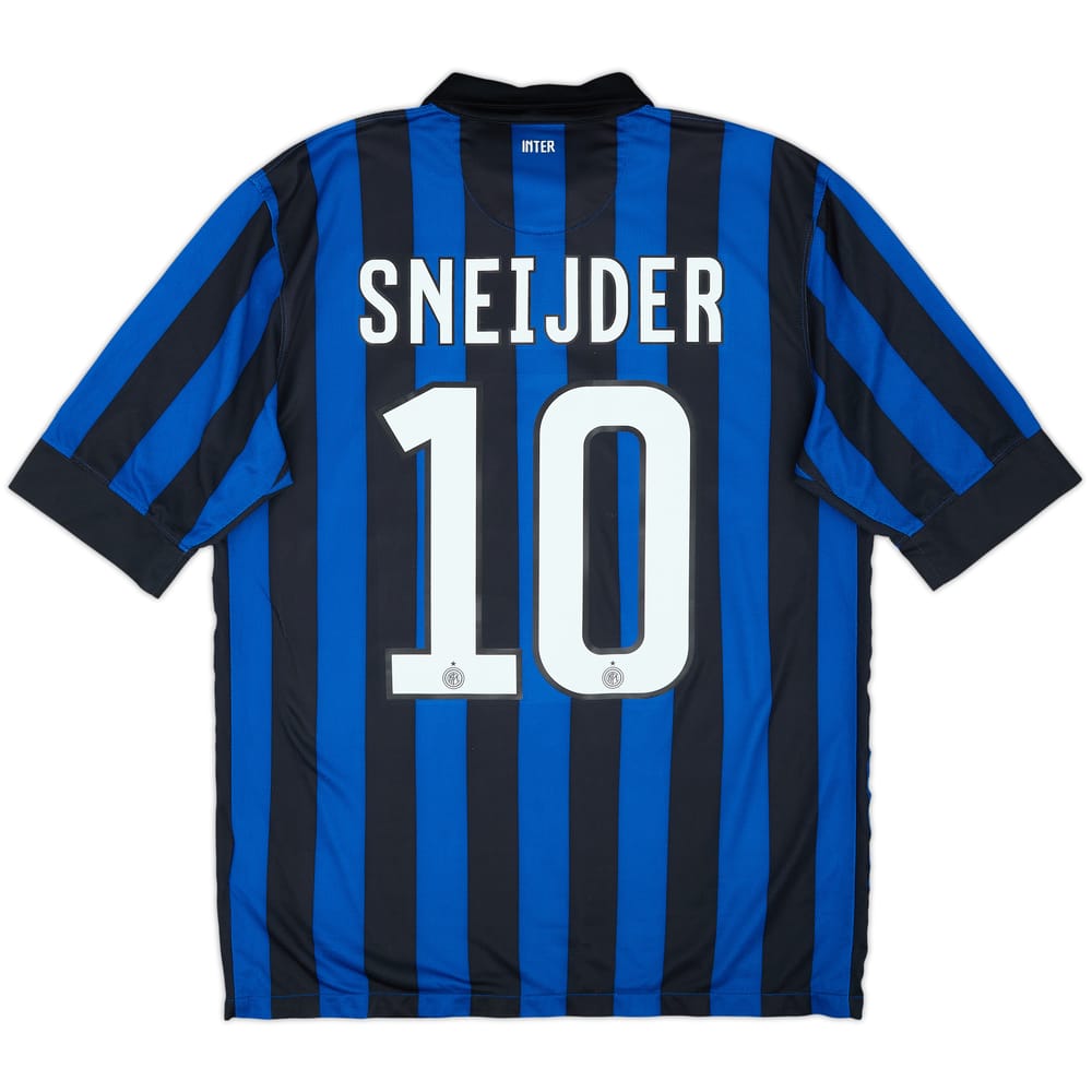 2011-12 Inter Milan Home Shirt Sneijder #10 - 8/10 - (M)
