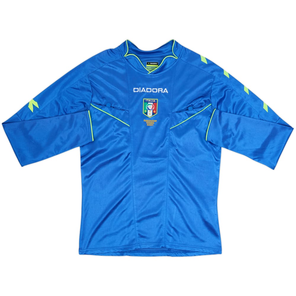 2013-14 Italy Diadora Referee L/S Shirt - 7/10 - (S)
