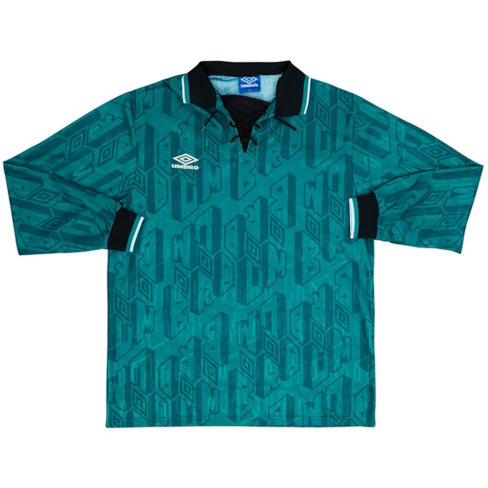 1990s Umbro Template L/S Shirt - 9/10 - (XL)