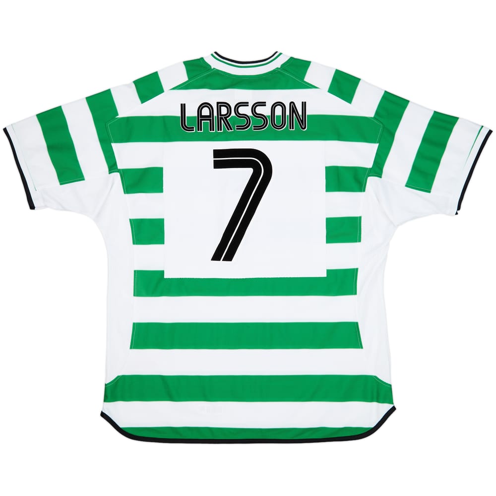 2001-03 Celtic Home Shirt Larsson #7 - 8/10 - (XXL)