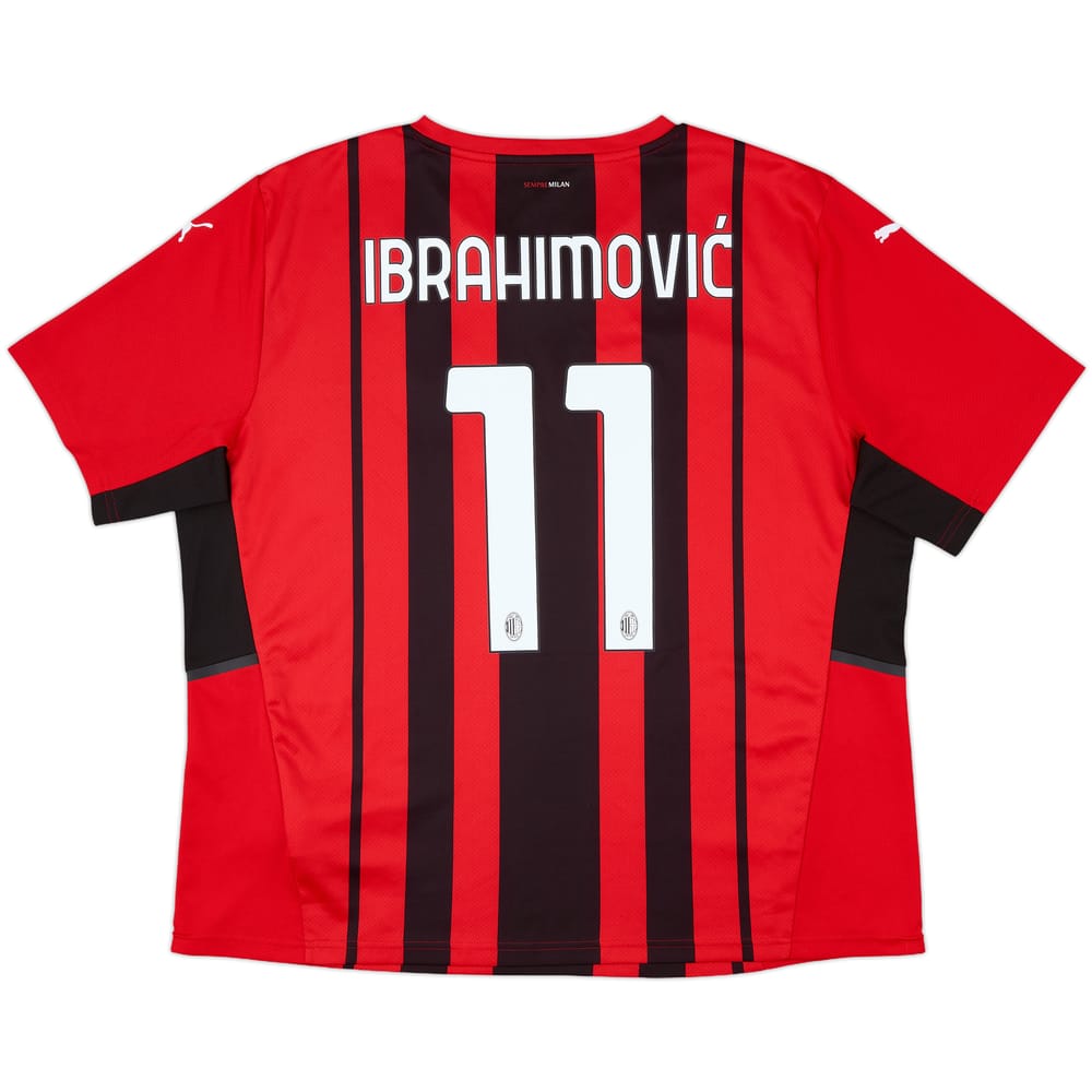 2021-22 AC Milan Home Shirt Ibrahimovic #11 - 10/10 - (XXL)