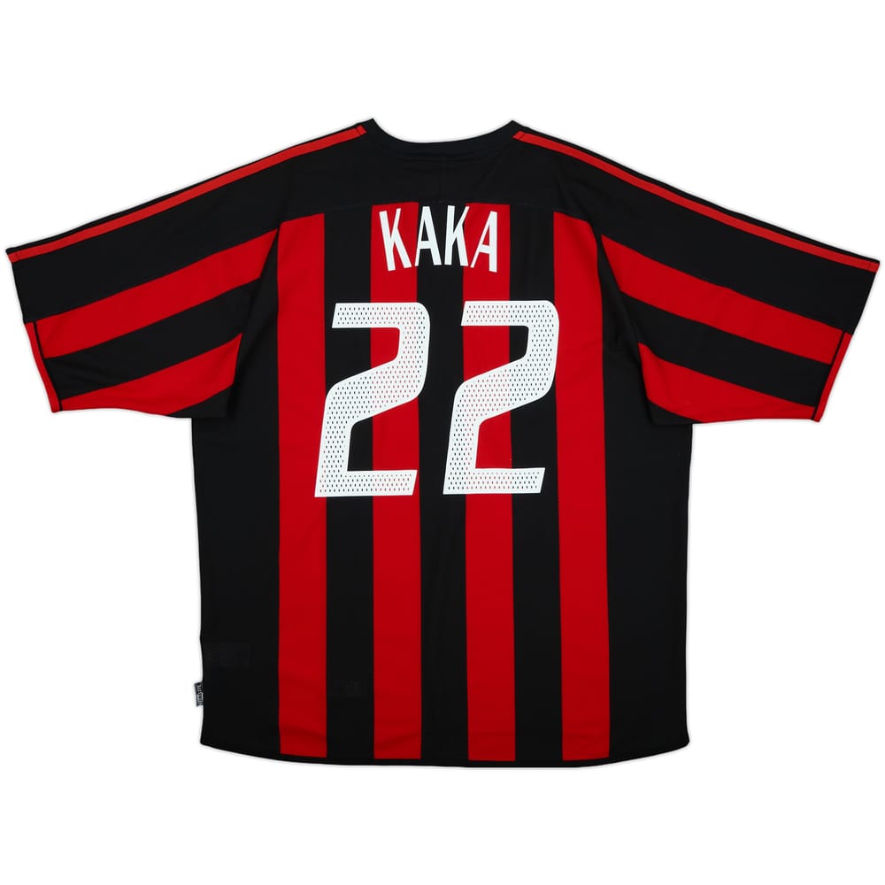 2003-04 AC Milan Home Shirt Kaka #22 - 7/10 - (XL)